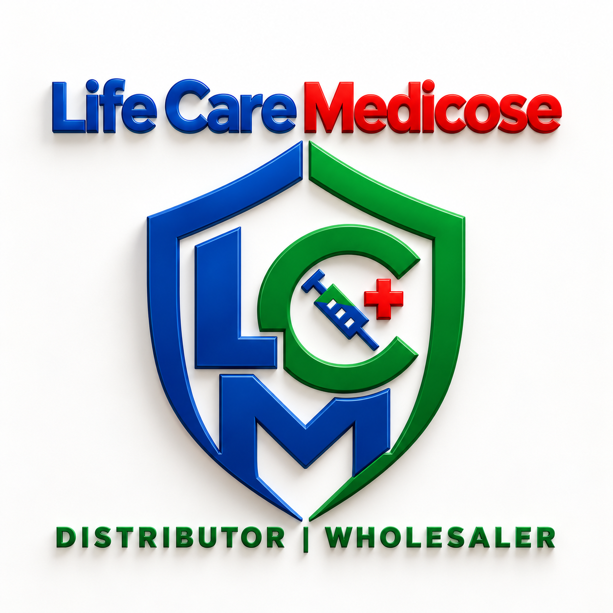 Life Care Medicose — 3D logo retouch