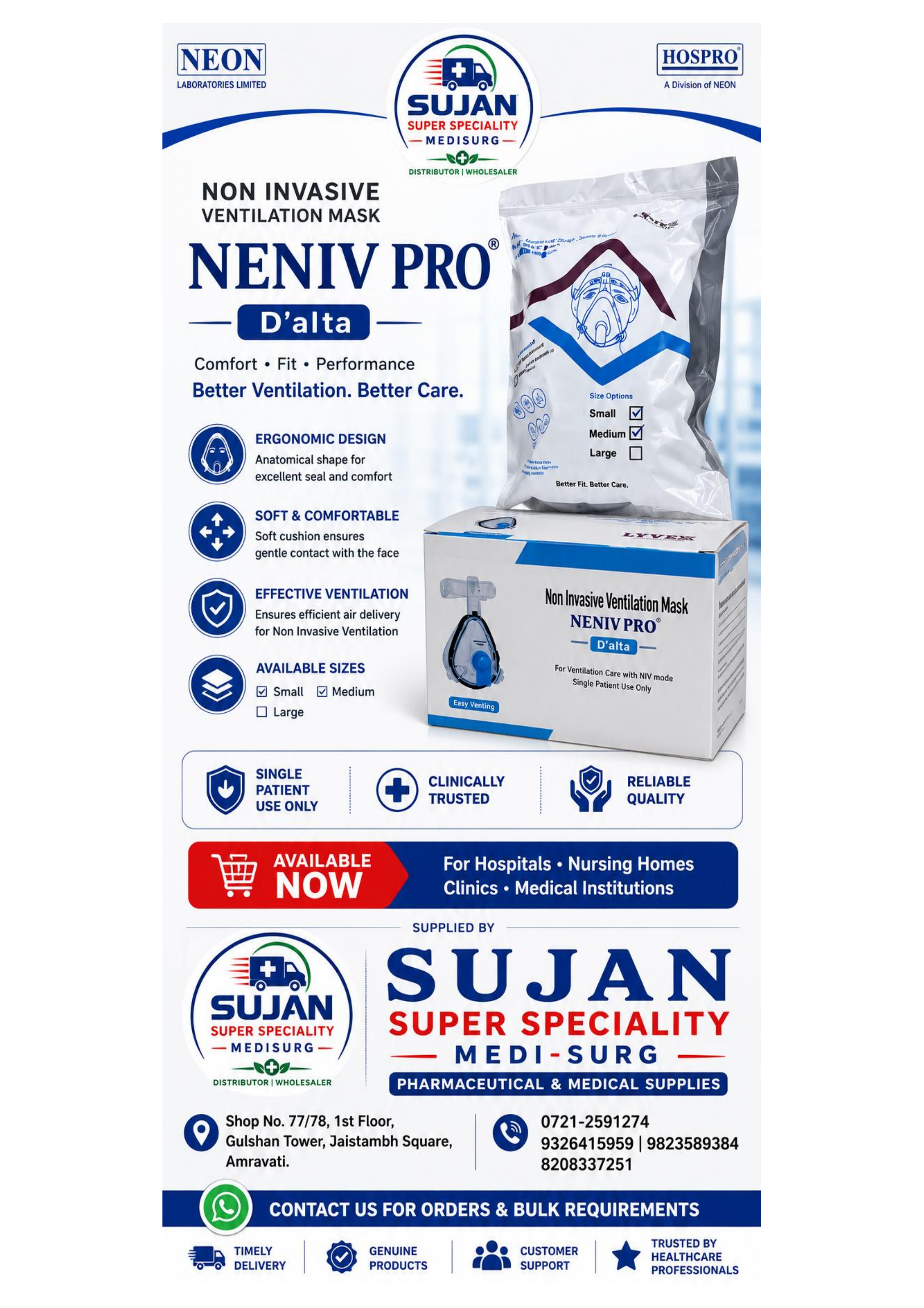 Sujan Super Speciality Medi-Surg — Neniv Pro D'alta NIV Mask